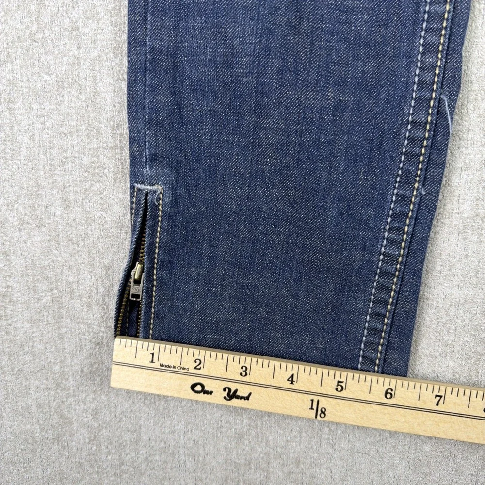 Aeropostale Jeans Girls Size 3/4‎ Blue Dark Wash Ankle Zipper Straight Leg
